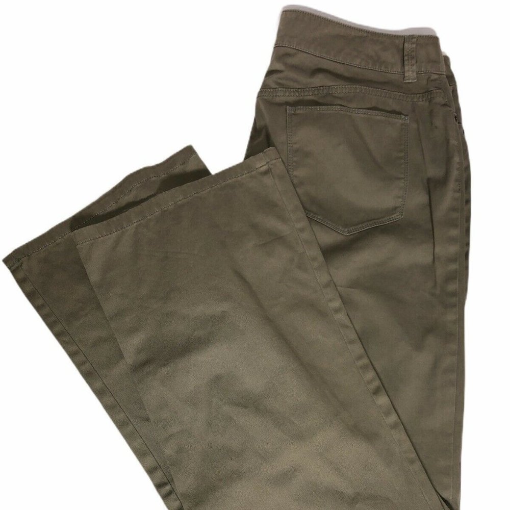 Chicos Womens Size 2 (L/12) Olive Chinos / Khaki P